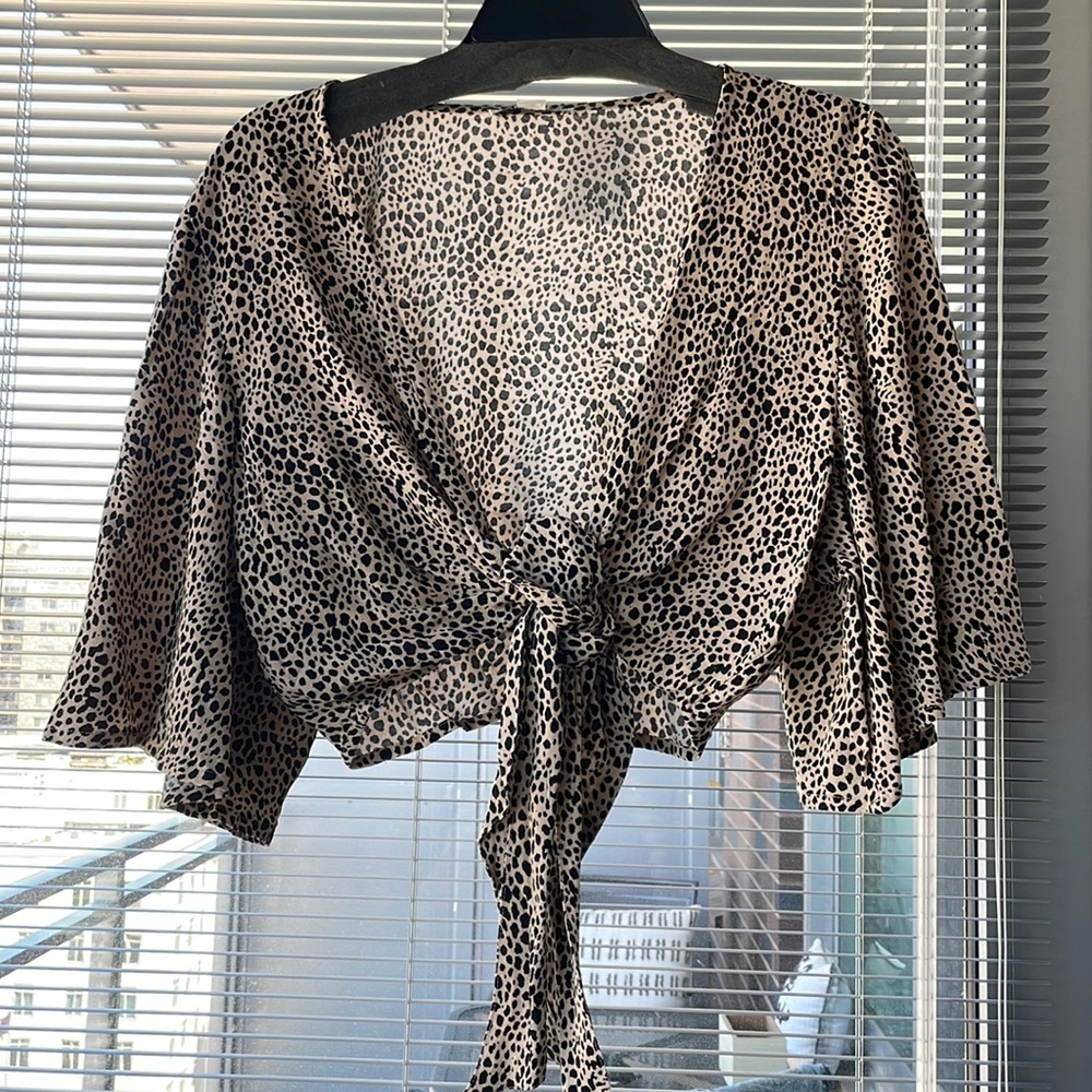 Animal print top